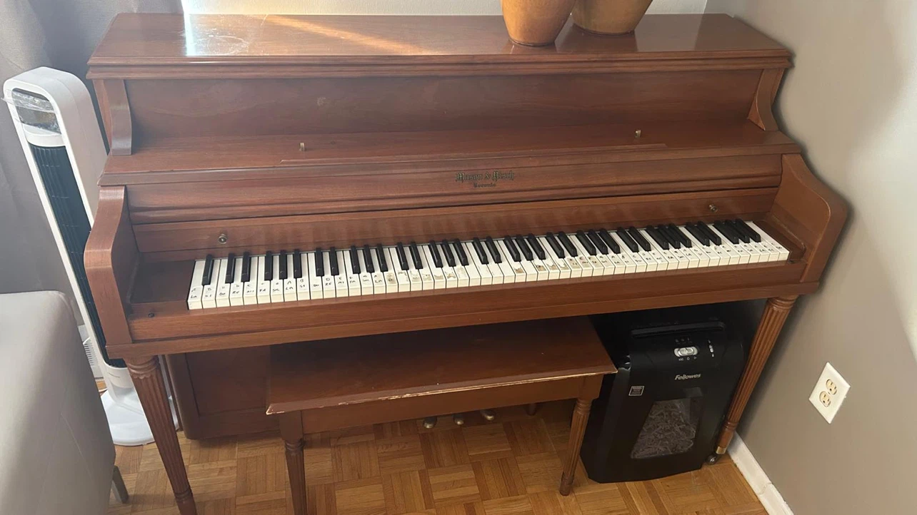 Mason & Risch Upright Piano with Bench - photo 2
