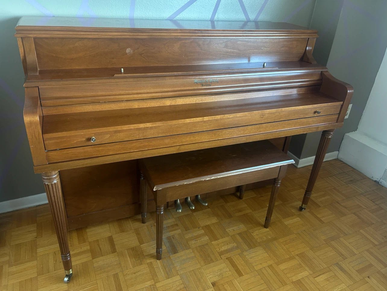 Mason & Risch Upright Piano with Bench - photo 4