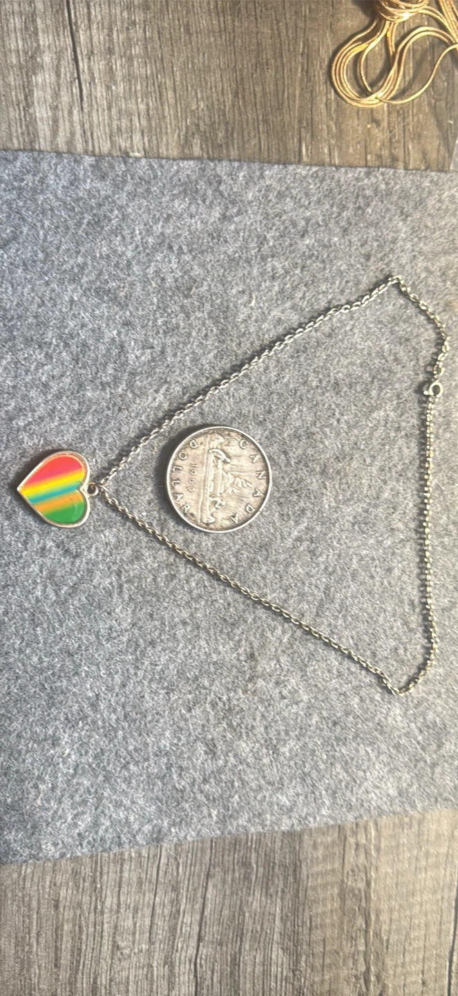 Child’s heart pendant necklace