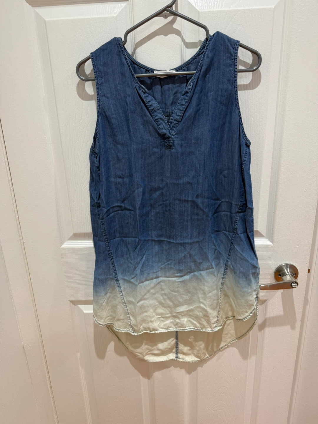 Denim Ombre Sleeveless Top