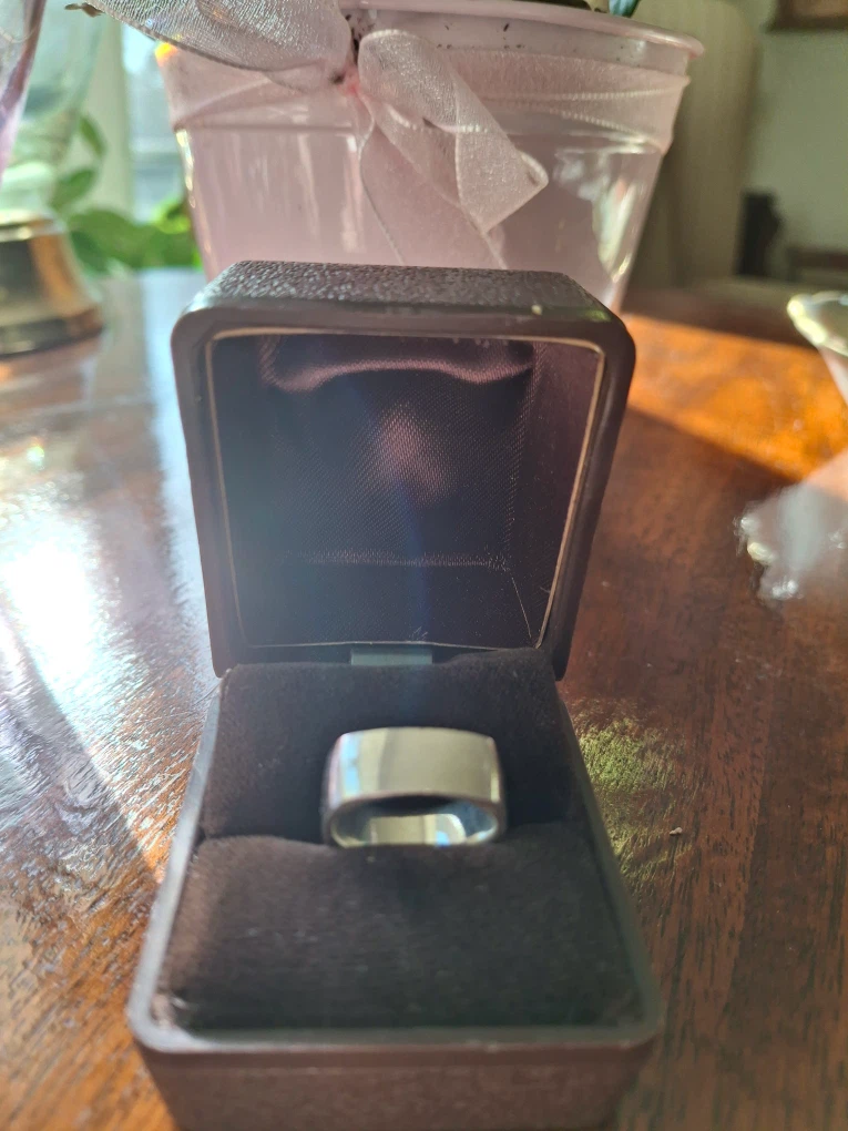 Unique square ring (silver stamped 925) - photo 4