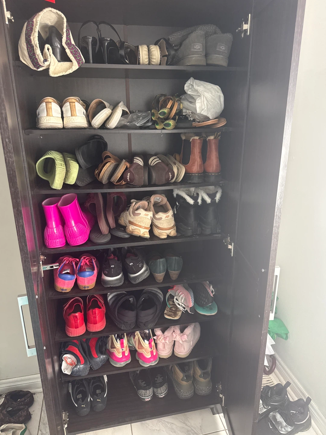 Dark Brown Shoe Cabinet - photo 2