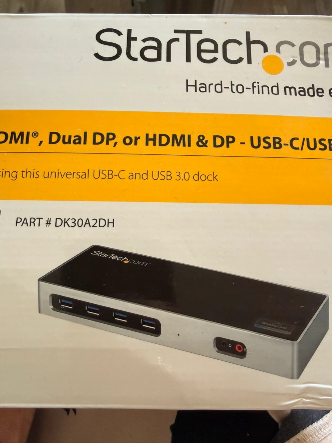 StarTech.com Dual-4K Monitor Docking Station DK30A2DH