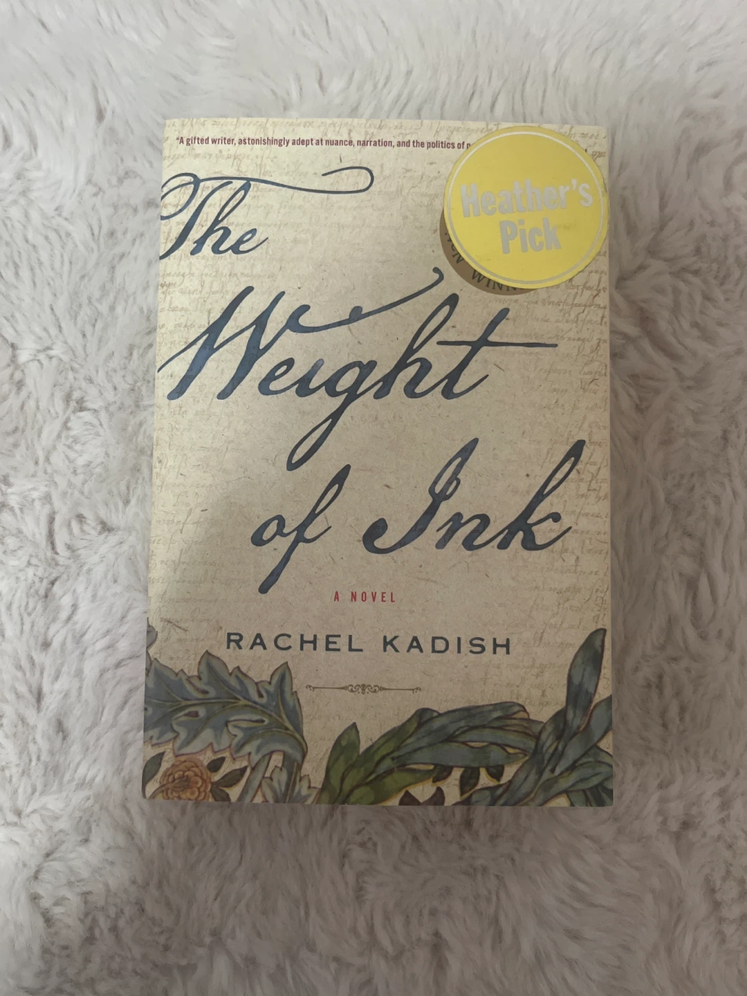 The Weight of Ink by Rachel Kadish