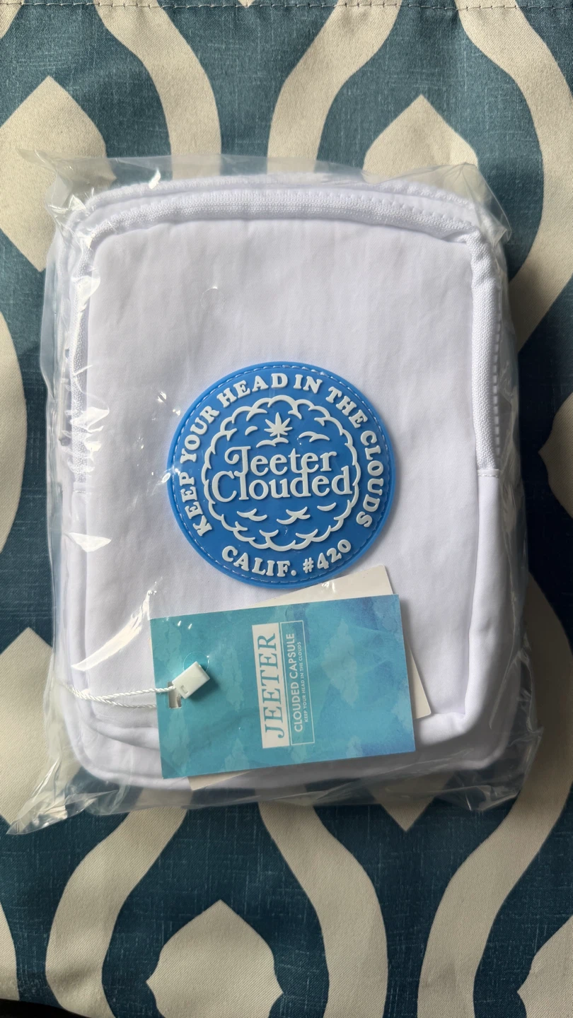 Jeeter 420 Clouded Crossbody Bag White