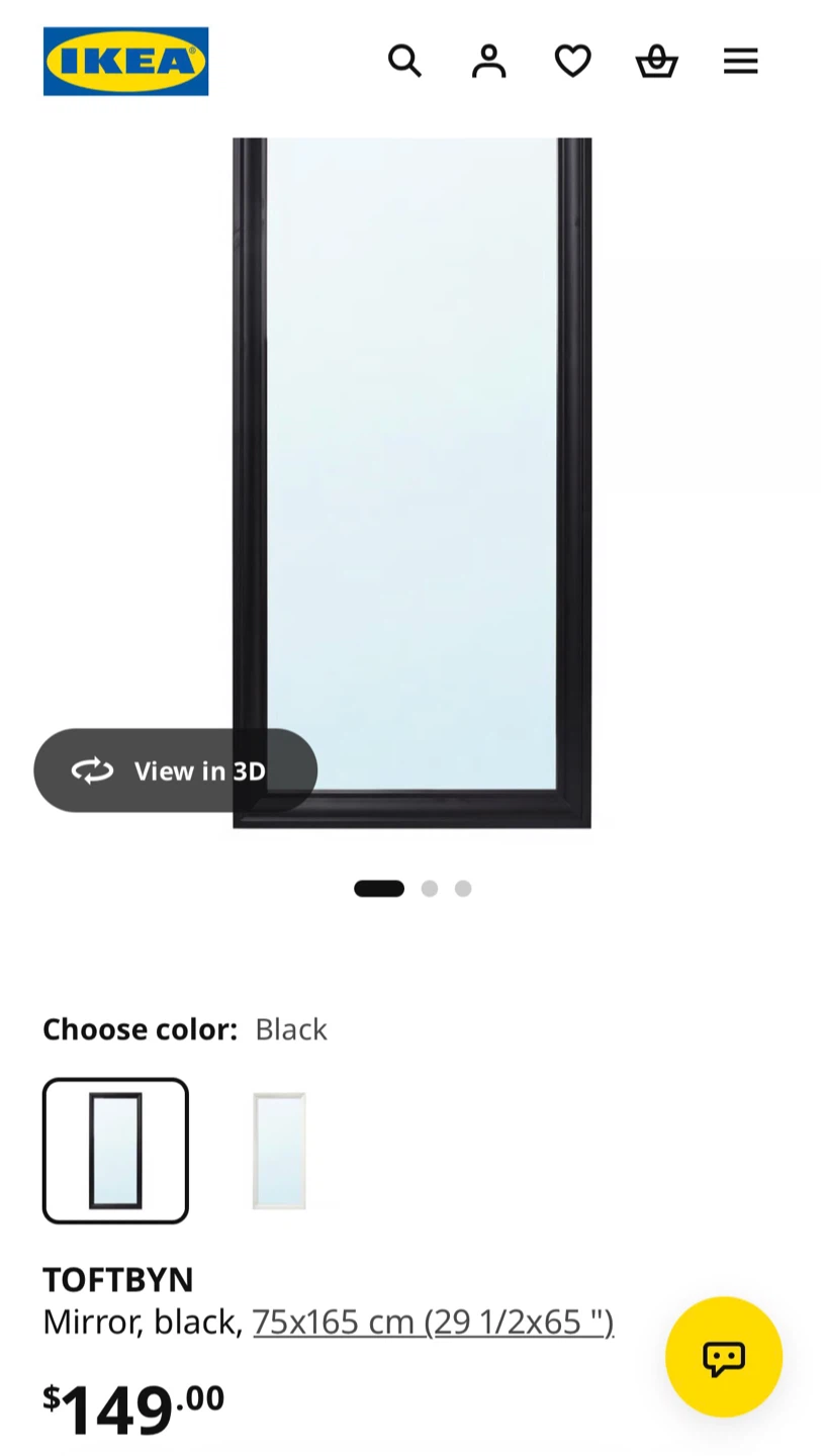 Full-length mirror