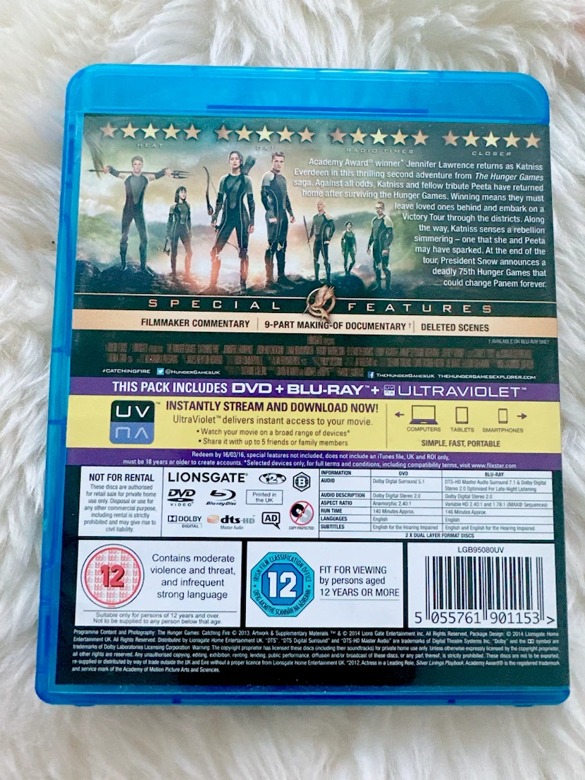 The Hunger Games & Catching Fire Blu-ray Set - photo 5