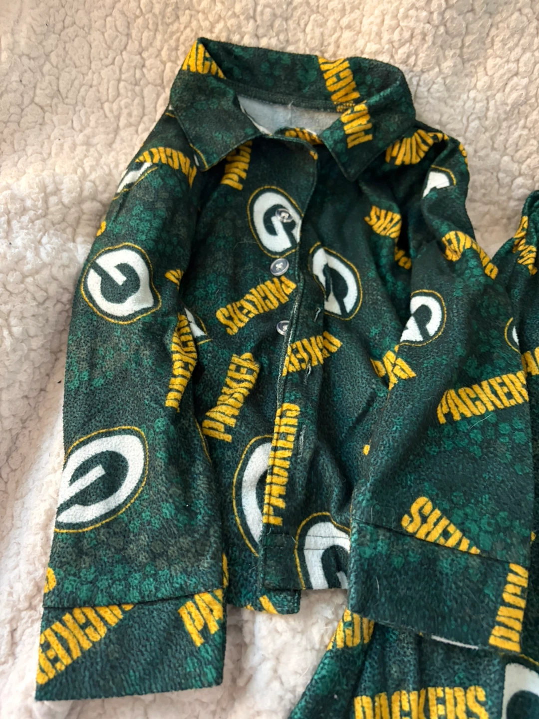 Kids Green Bay Packers Pajama Set - photo 2