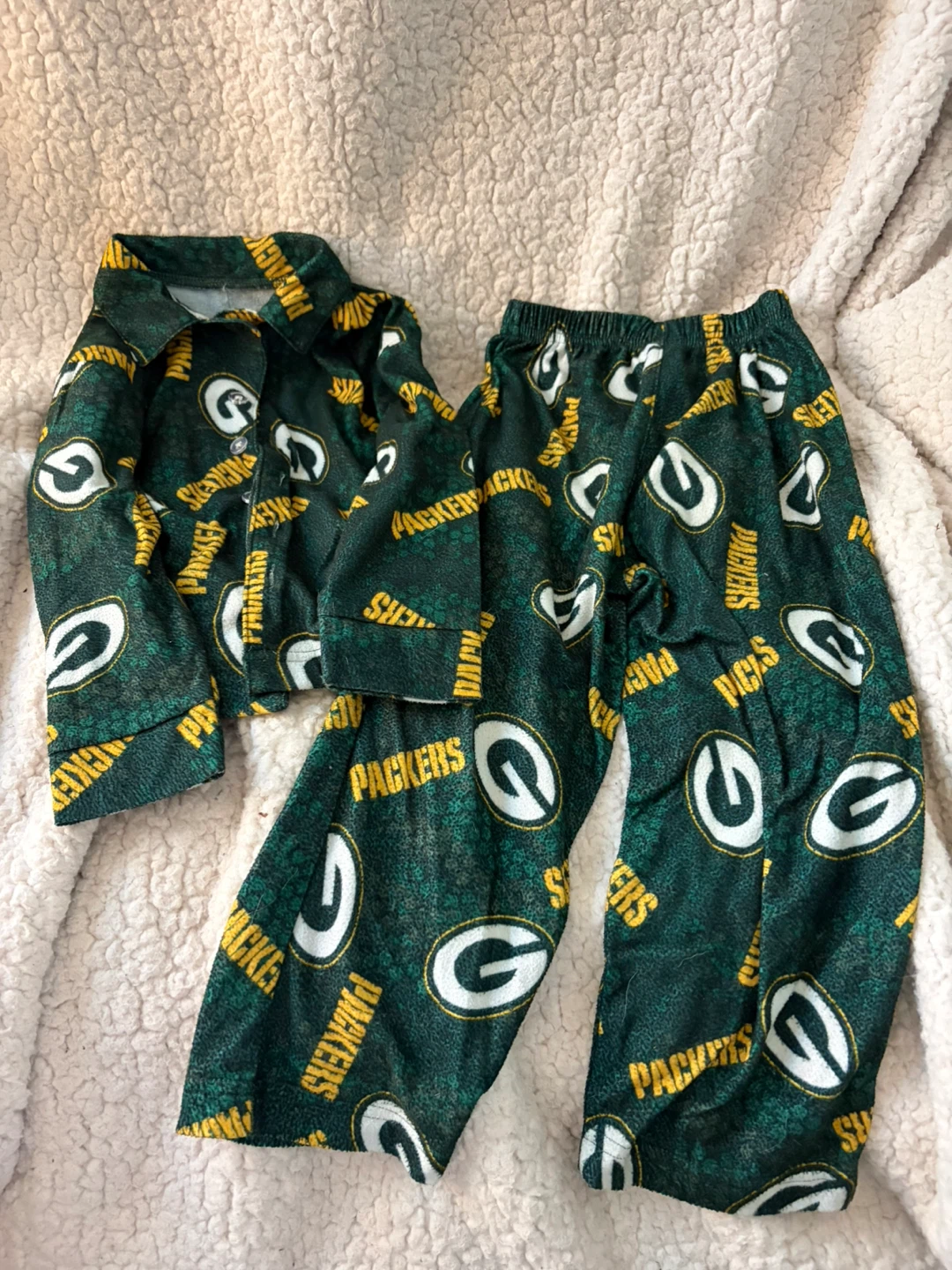 Kids Green Bay Packers Pajama Set