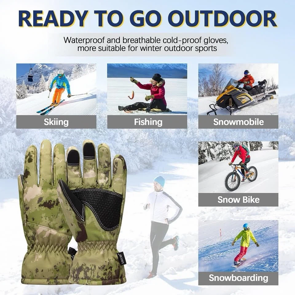 LOCCEF Camo Waterproof Winter Gloves - photo 5