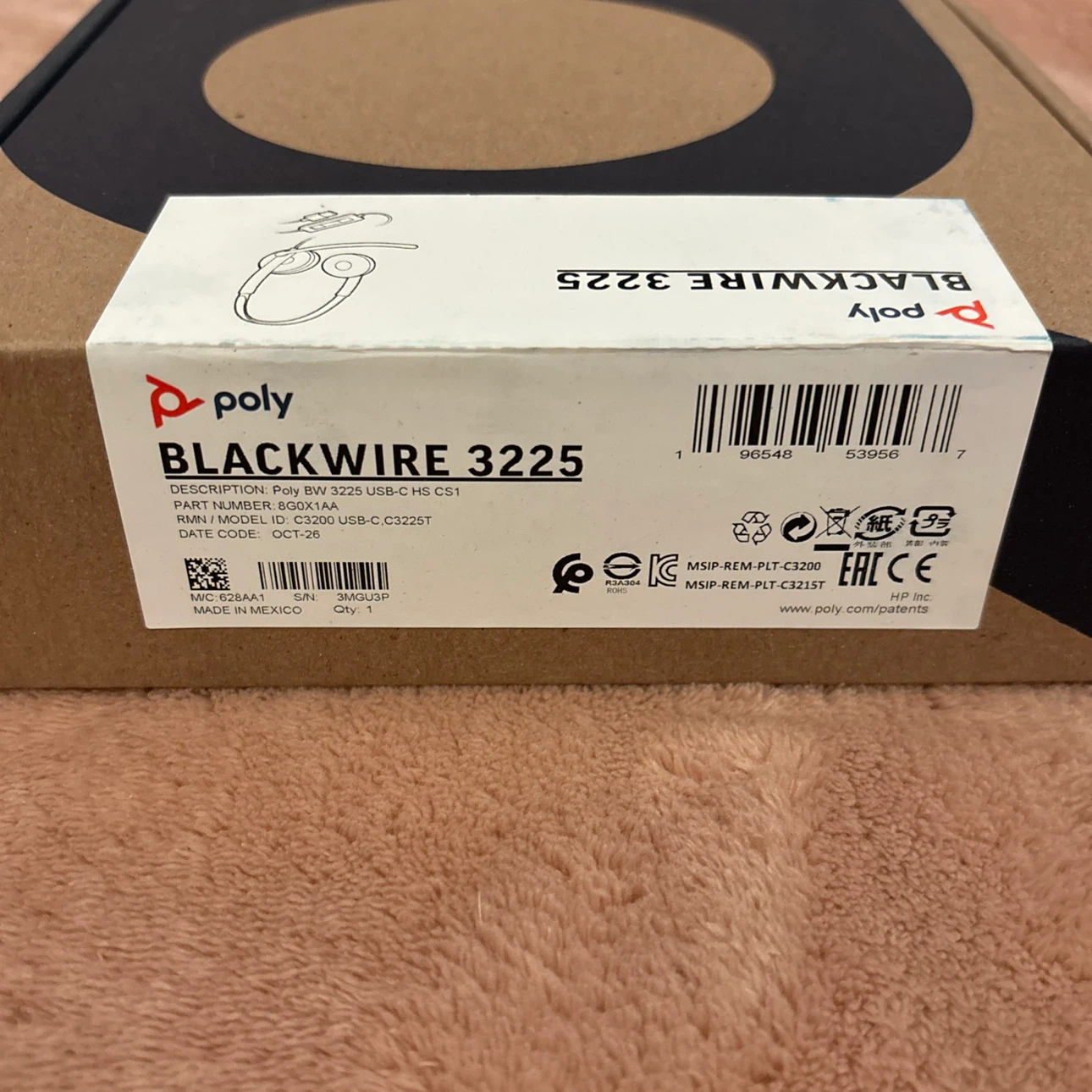 Poly Blackwire 3225 Wired Headset - photo 3
