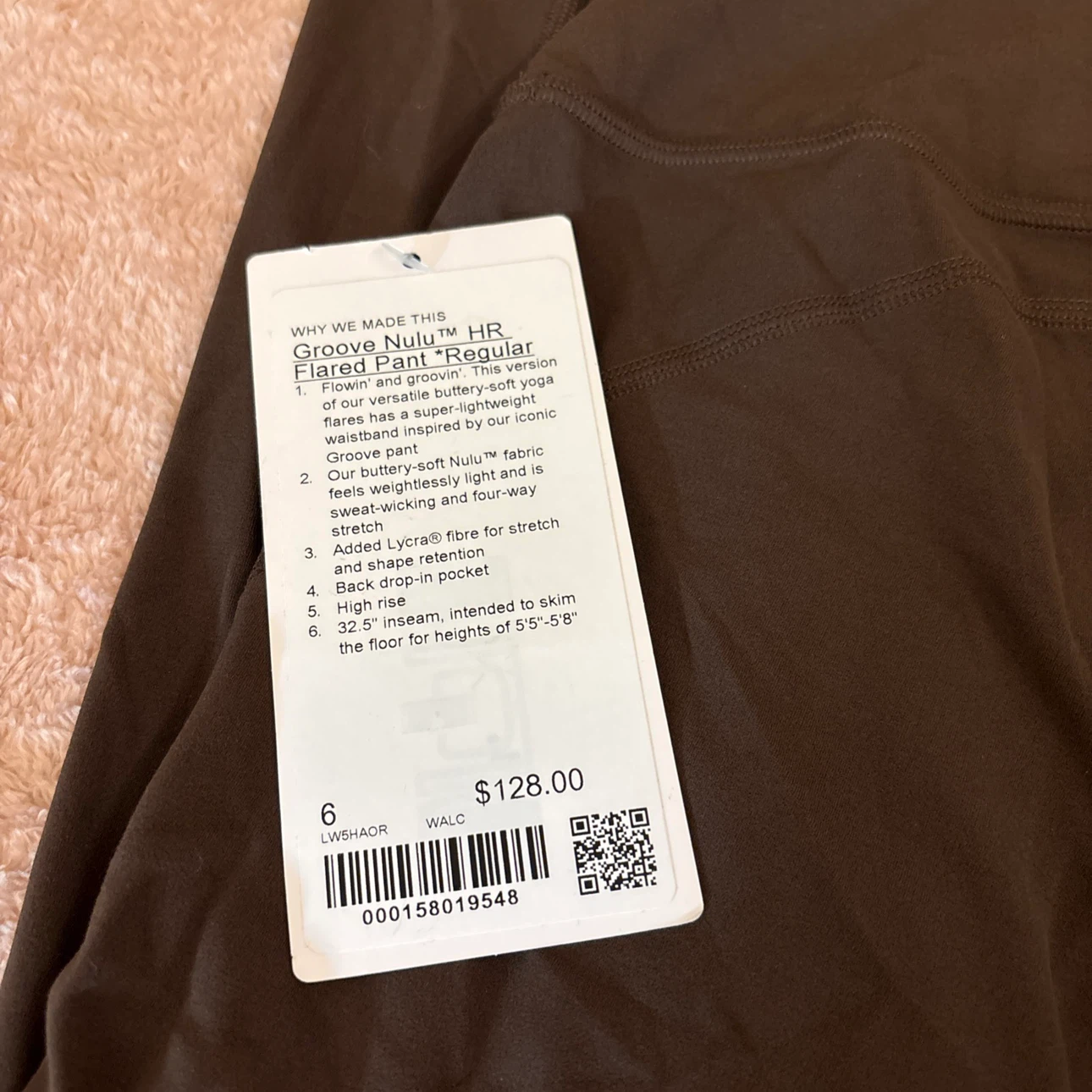 Lululemon Groove Nulu High-Rise Flared Pant, Size 6 - photo 2