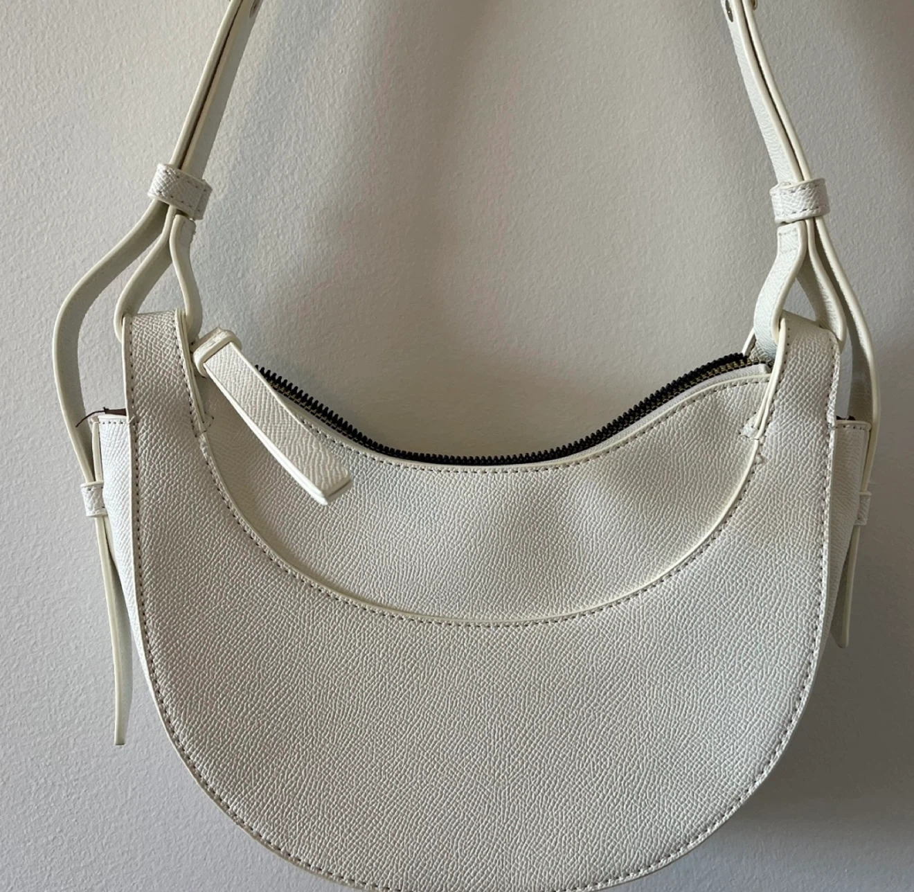 White Crescent Shoulder Bag - photo 2
