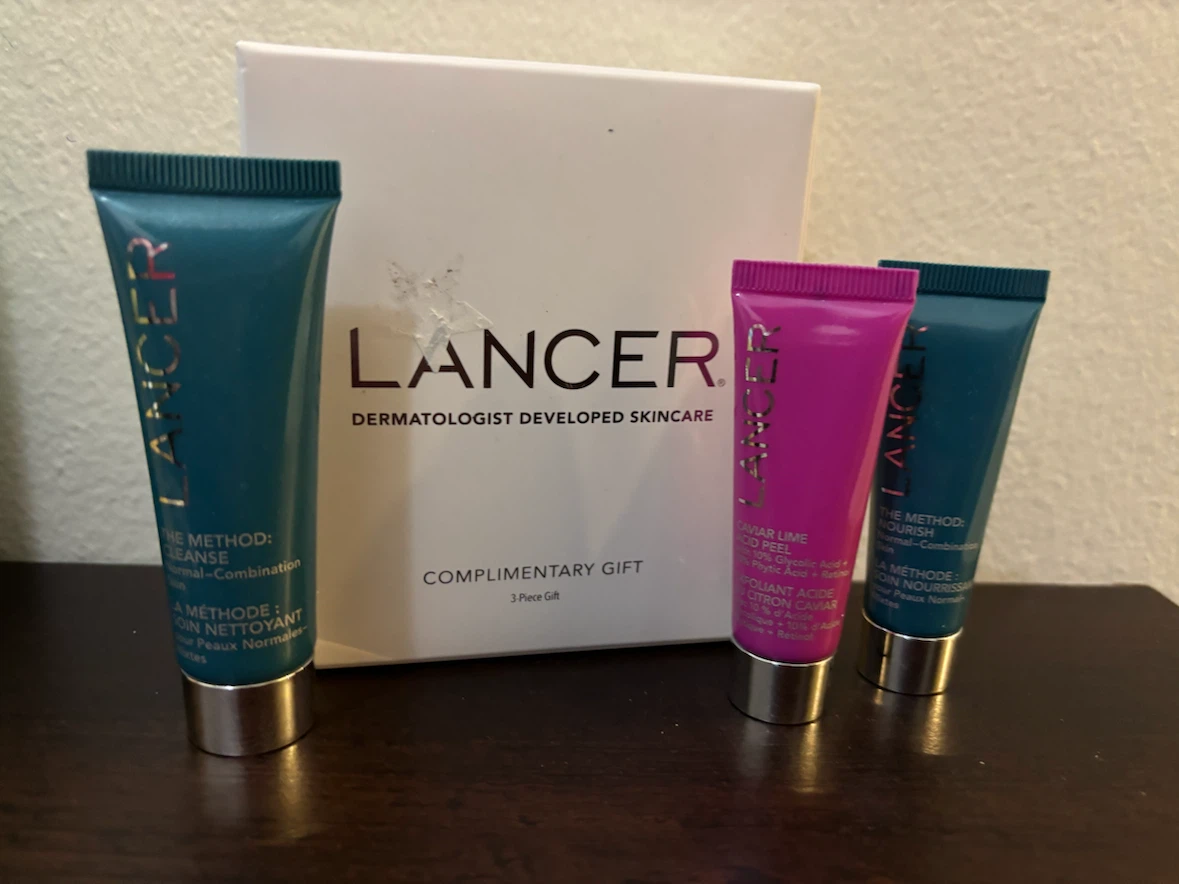 NEW-Lancer 3-Piece Skincare Gift Set