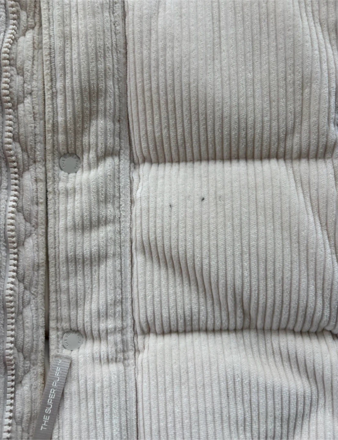 Aritzia The Super Puff Original - Cream Corduroy - Size M - photo 2