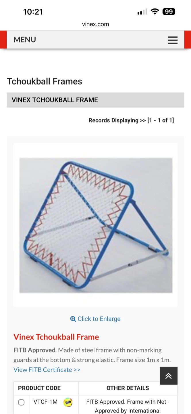 Vinex Tchoukball Frame