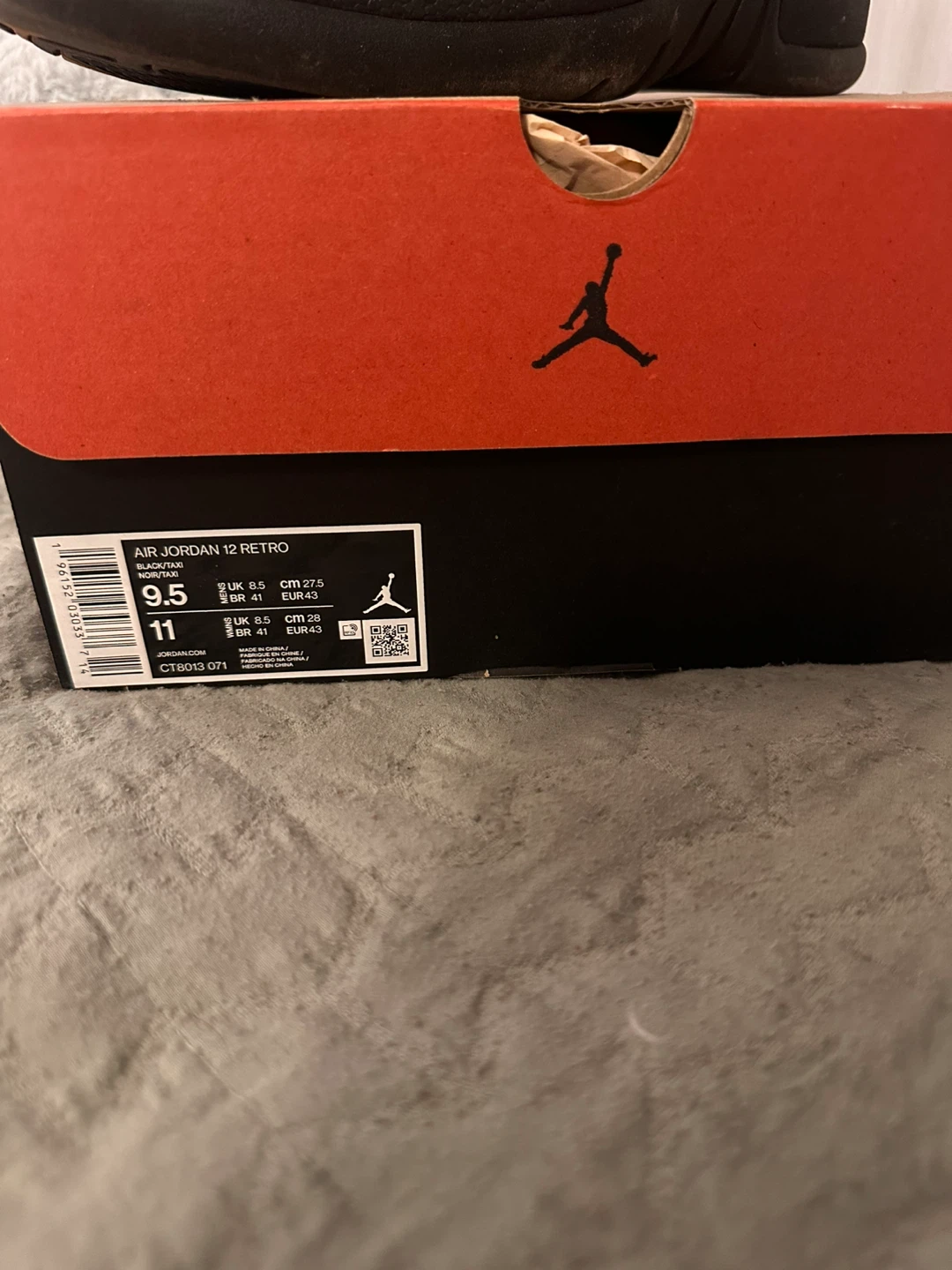 Air Jordan 12 Retro Black/Taxi - photo 4