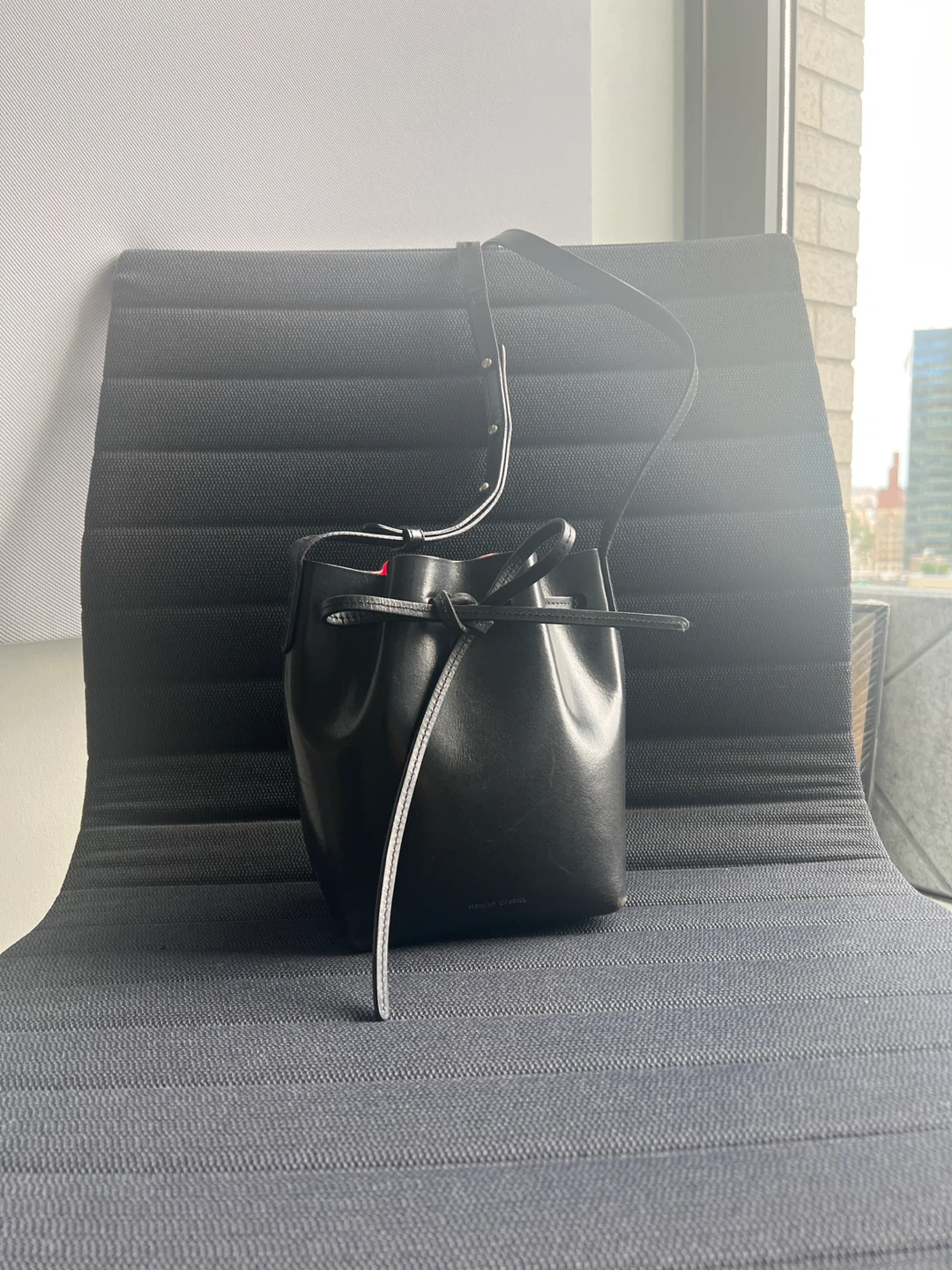 Mansur Gavriel Black Bucket Bag