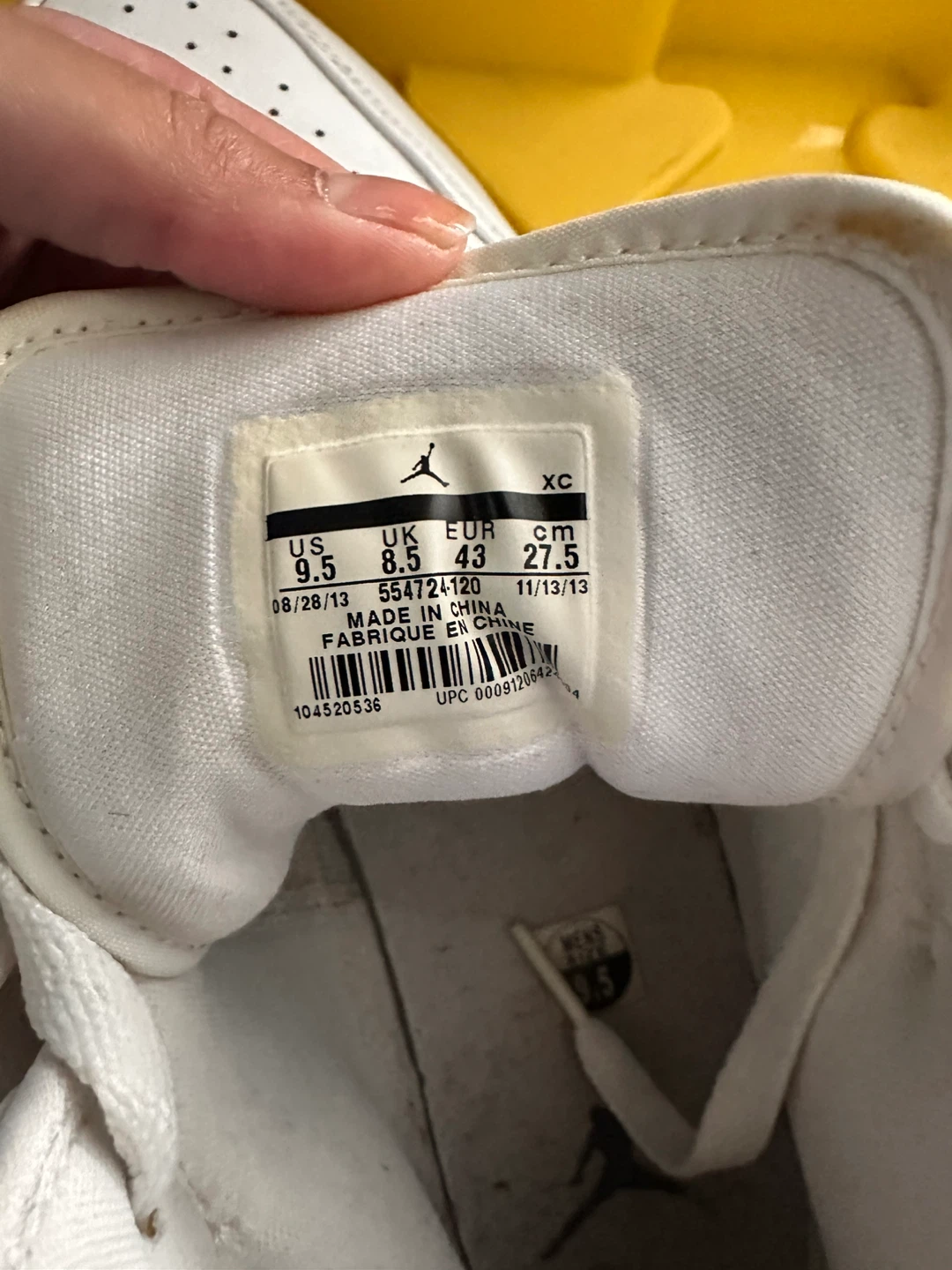 Nike Air Jordan 1 Mid White Size 9.5 - photo 4
