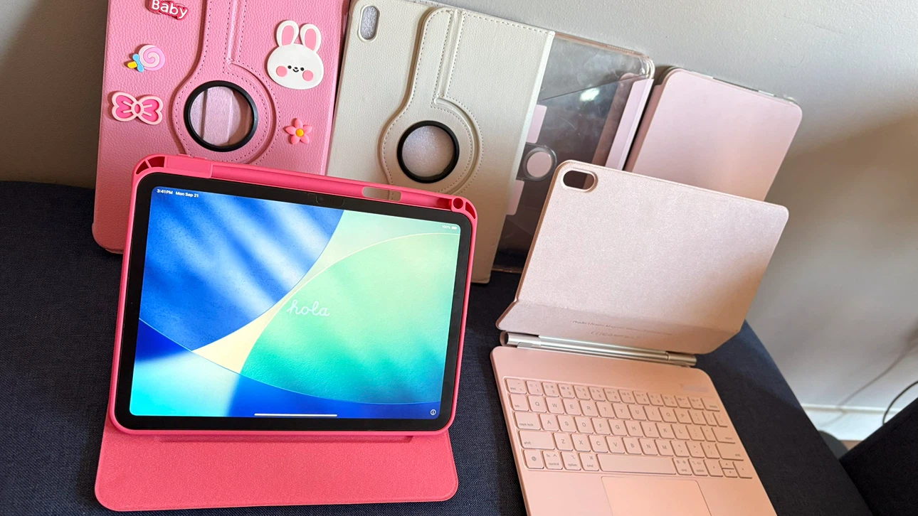 iPad 10th gen pink Bundle with Keyboard Case. - photo 3
