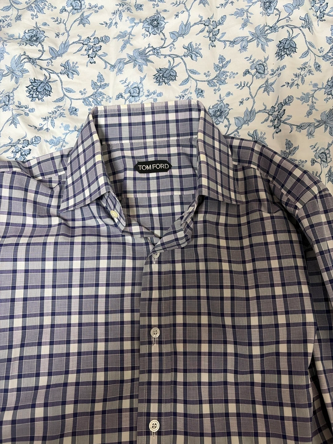 Tom Ford Men's Plaid Button-Down Shirt - photo 3