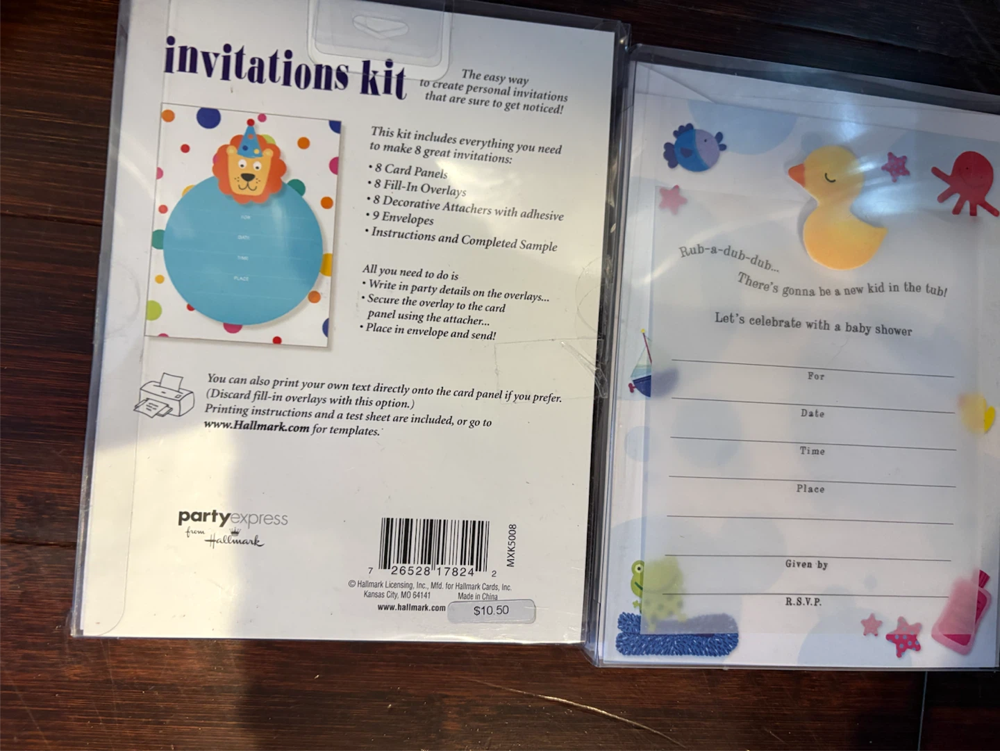 Hallmark Baby Shower Invitation Kit