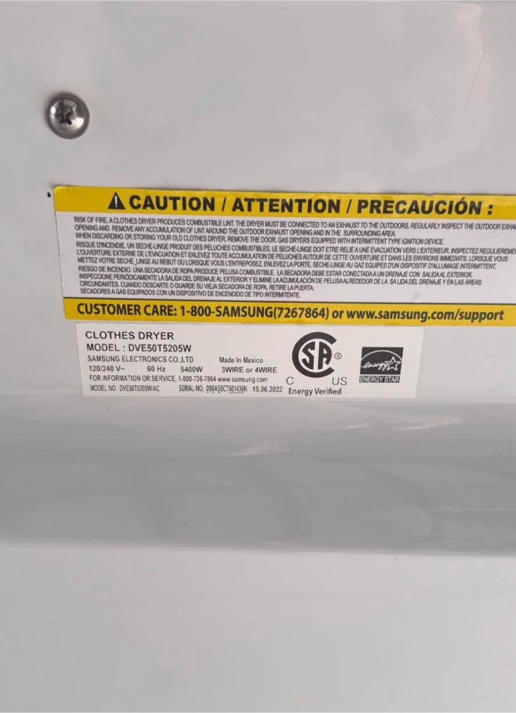 Samsung Washer and Dryer Set - photo 5