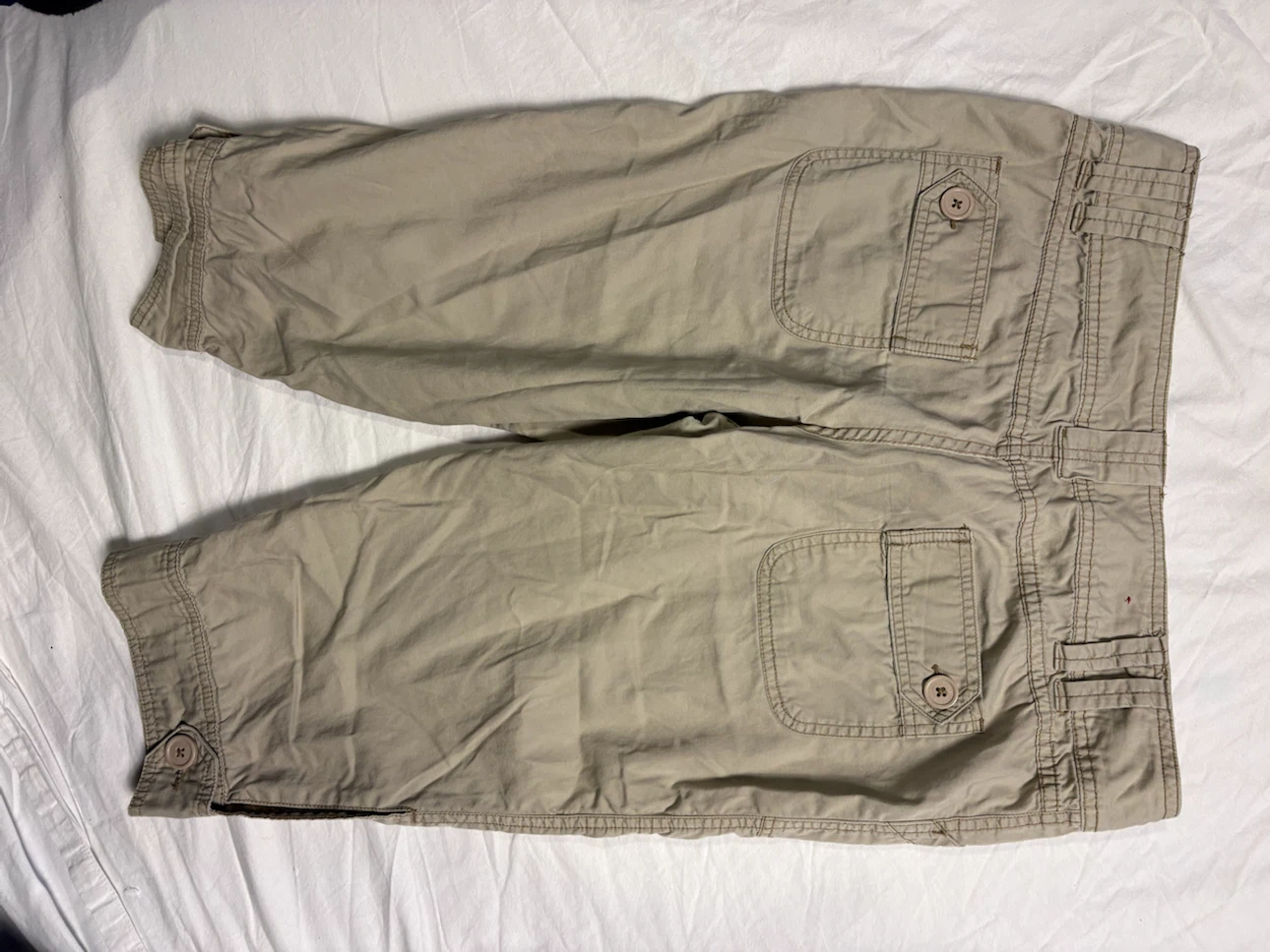 Mossimo Supply Co. Tan Twill Crop Pants - photo 2
