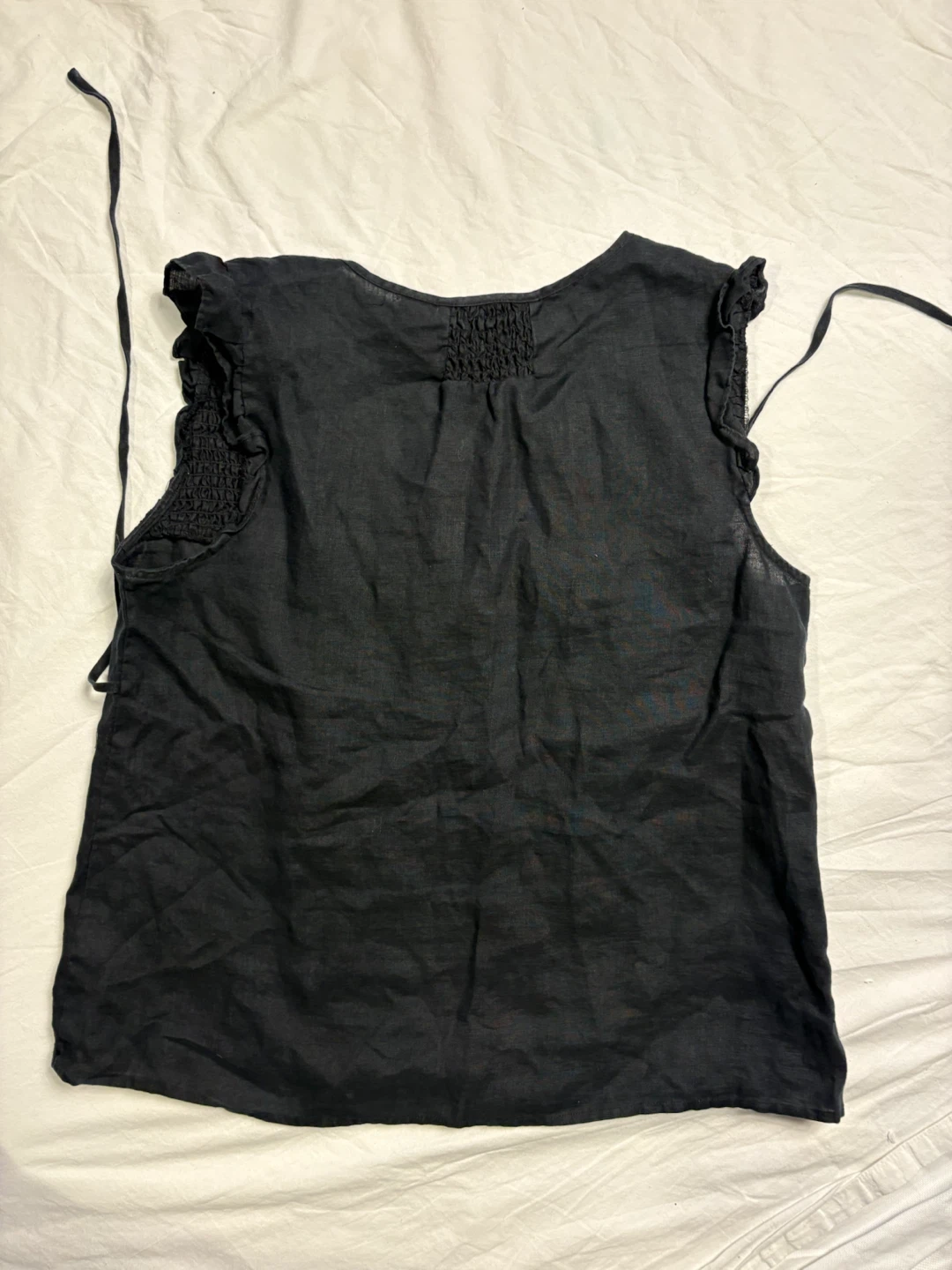 Lucy & Laurel Black Linen Blouse - photo 2
