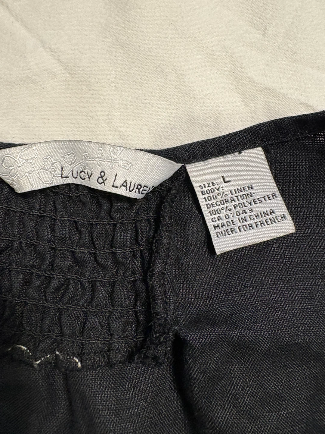 Lucy & Laurel Black Linen Blouse - photo 3