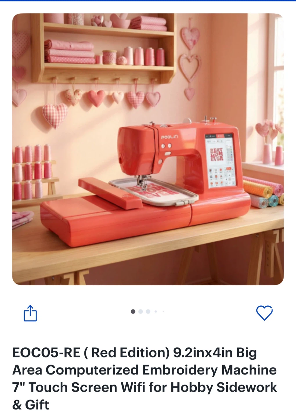 Poolin EOC05-RE Sewing and Embroidery Machine - photo 3