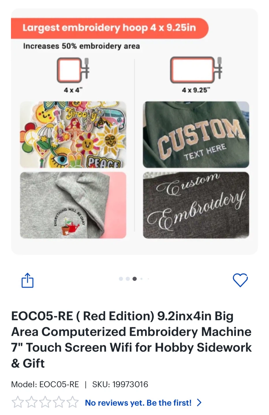 Poolin EOC05-RE Sewing and Embroidery Machine - photo 4