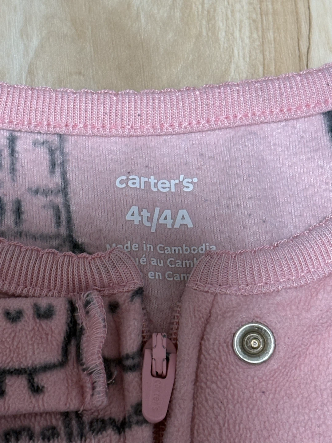 Carter's Pink S'mores Footed Pajamas 4T - photo 2
