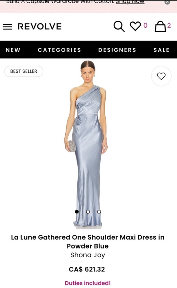 SHONA JOY- La Lune Gathered One Shoulder Maxi Dreas - photo 3