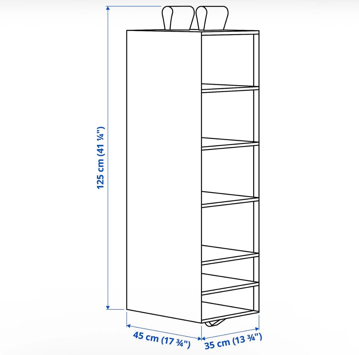 IKEA HANGING CLOSET ORGANIZER - photo 2