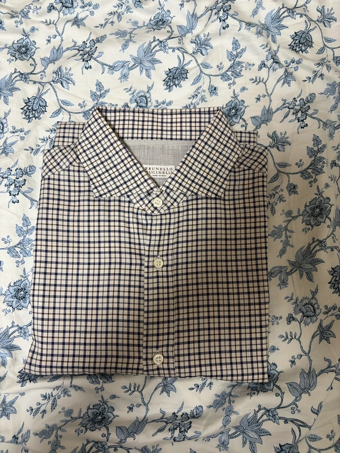 Brunello Cucinelli Men's Checkered Shirt