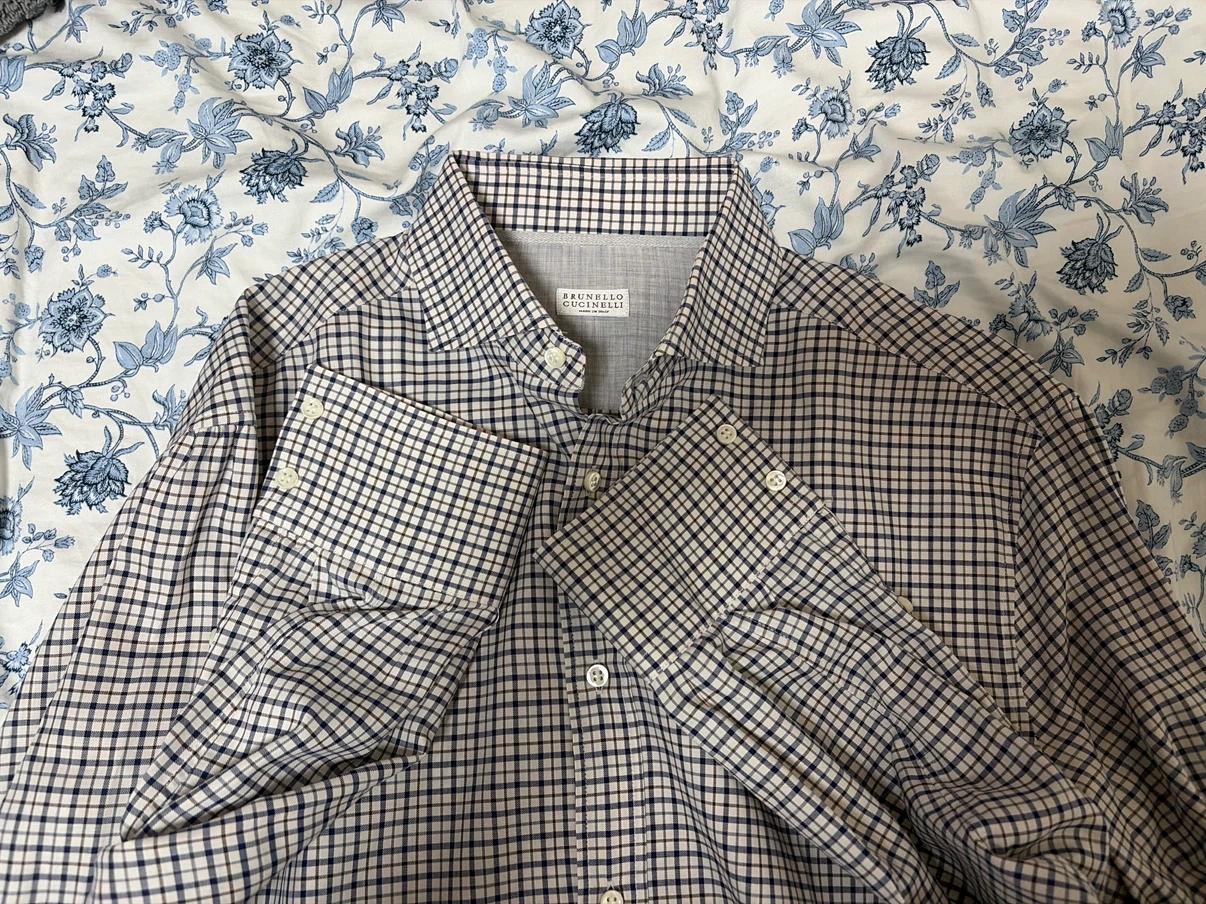 Brunello Cucinelli Men's Checkered Shirt - photo 3