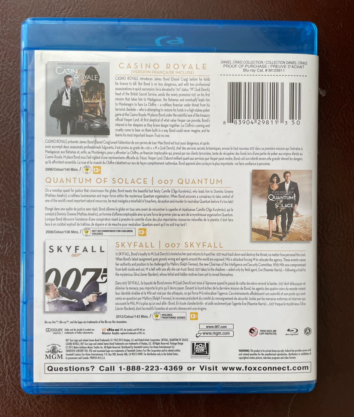 Daniel Craig Collection Blu Ray Set, James Bond - photo 3
