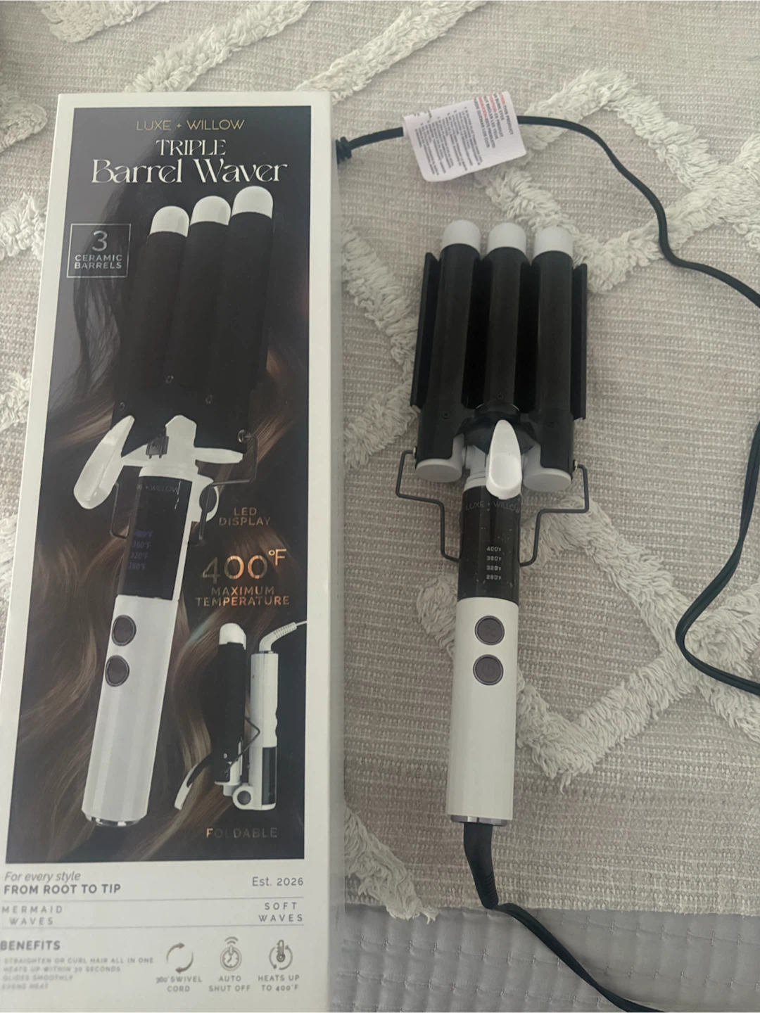 Luxe + Willow Triple Barrel Waver