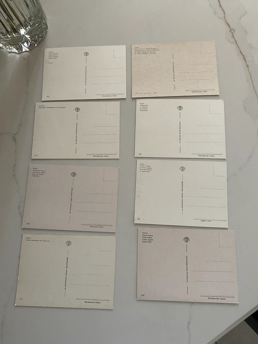 Set of 8 Vintage Rome Postcards - photo 2