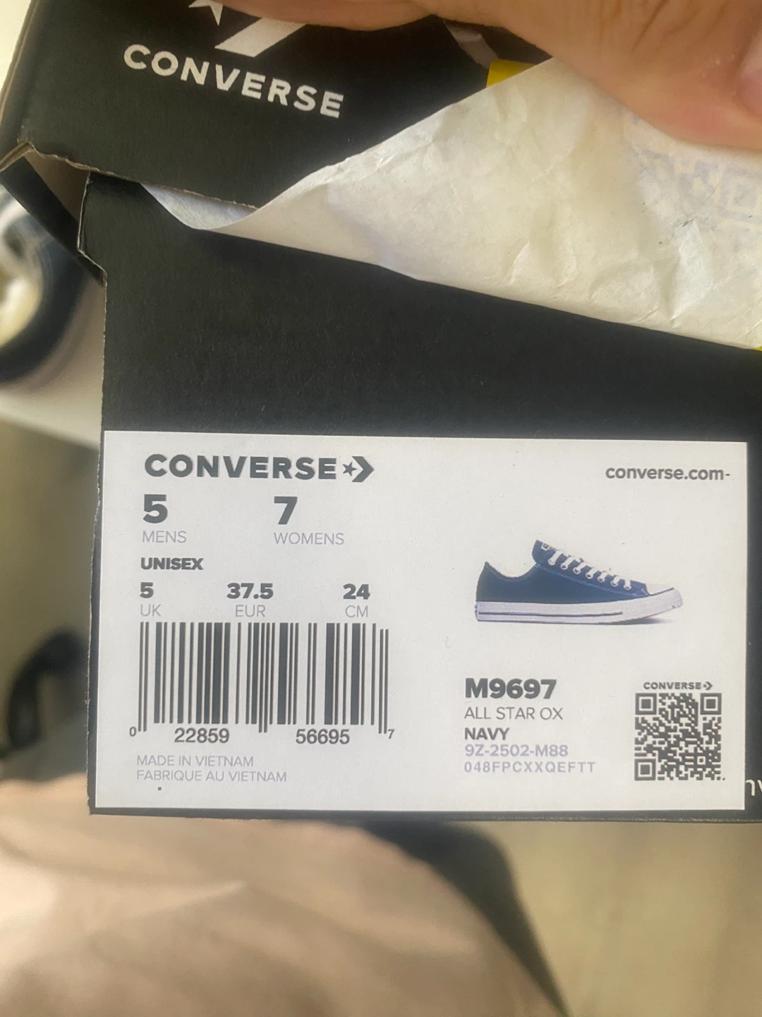 Converse All Star OX Navy Sneakers - photo 3