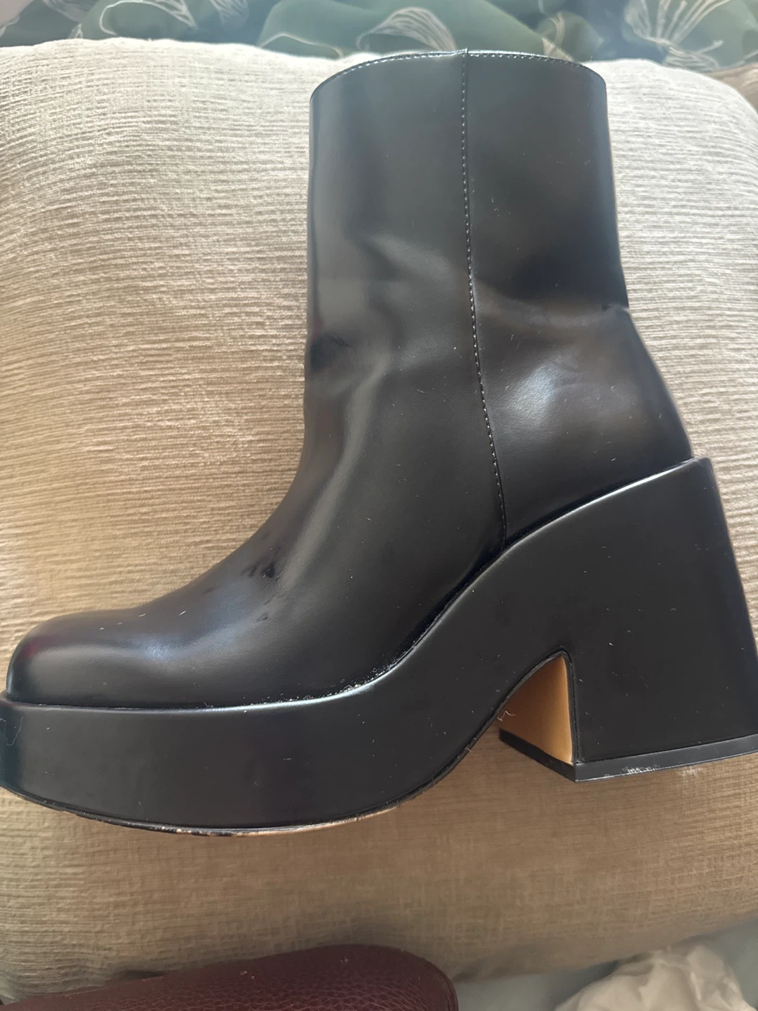 H&M Black Platform Ankle Boots