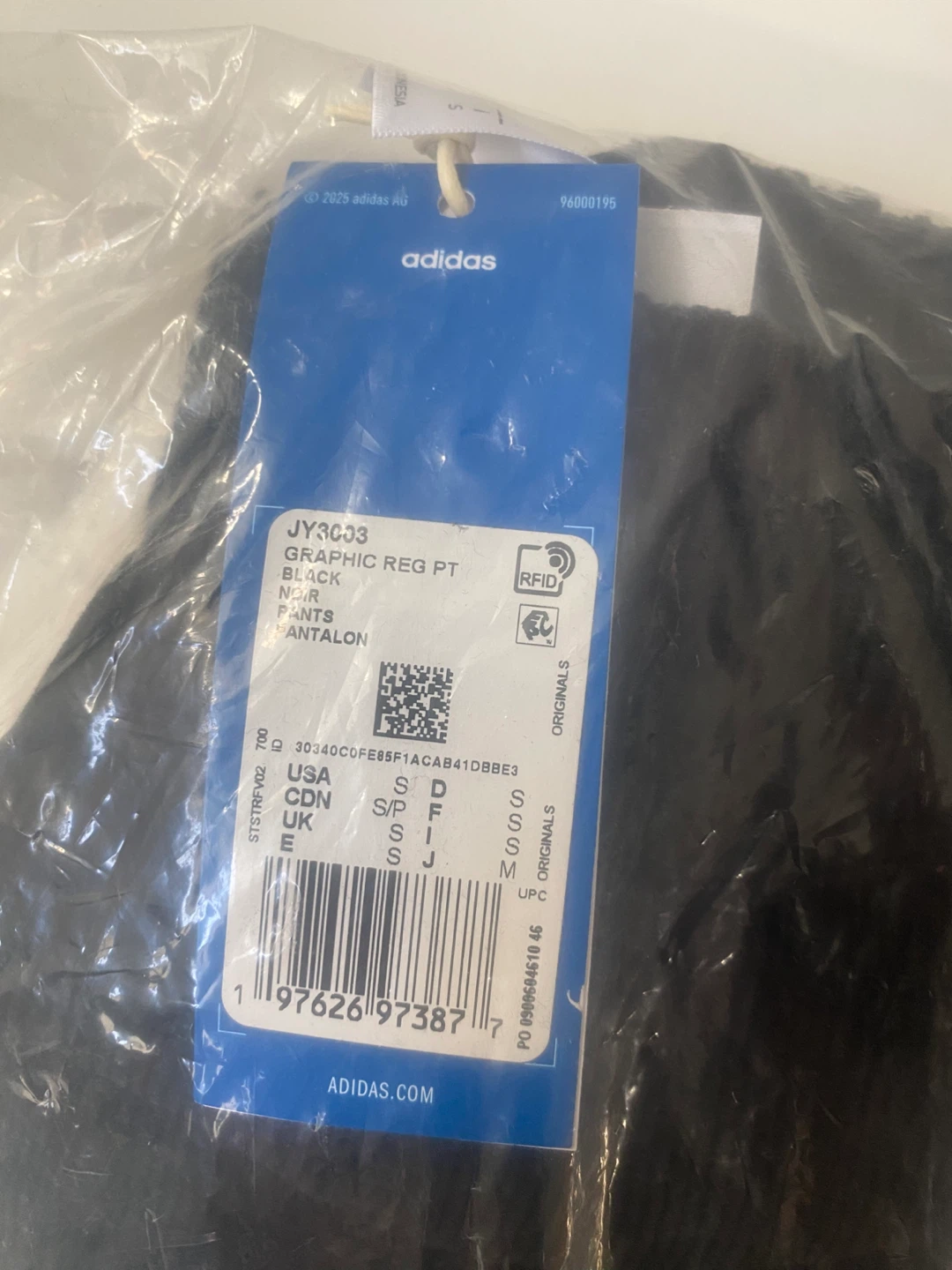 Adidas Originals Graphic Regular Pants Black