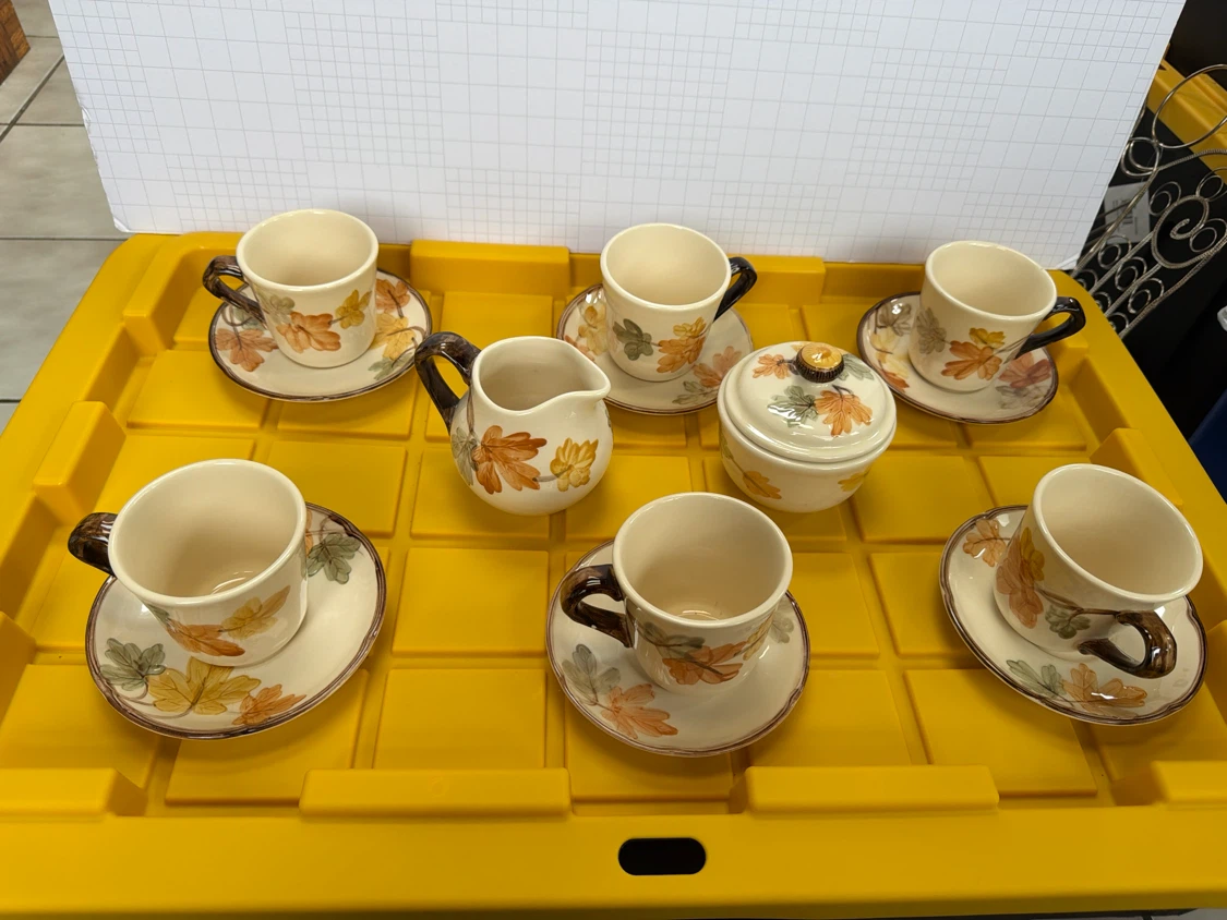 Franciscan Autumn Leaf Pattern Coffee Set