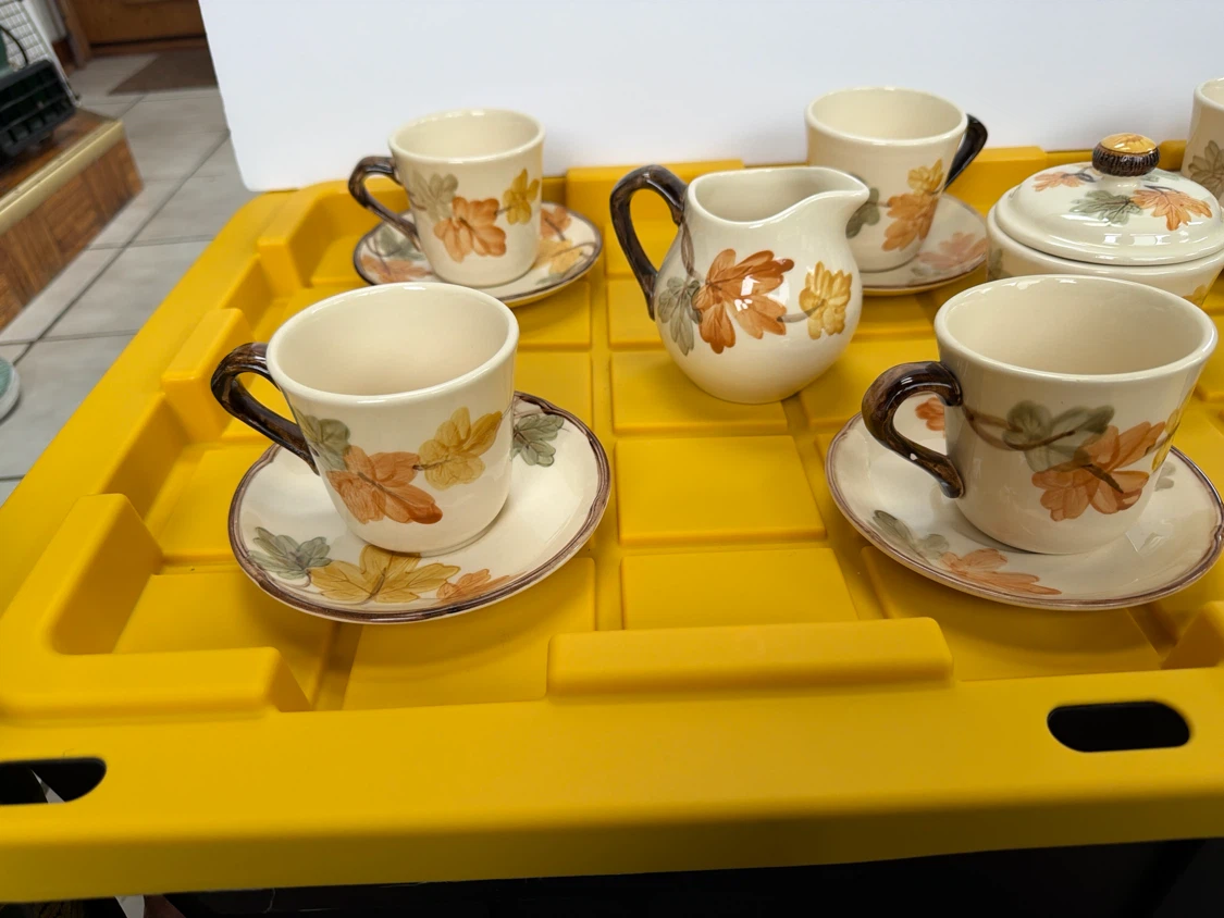 Franciscan Autumn Leaf Pattern Coffee Set - photo 2