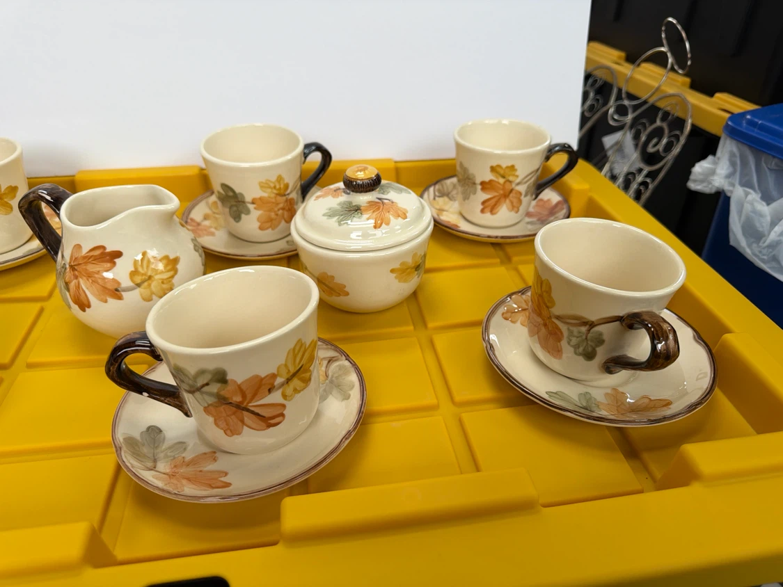 Franciscan Autumn Leaf Pattern Coffee Set - photo 3