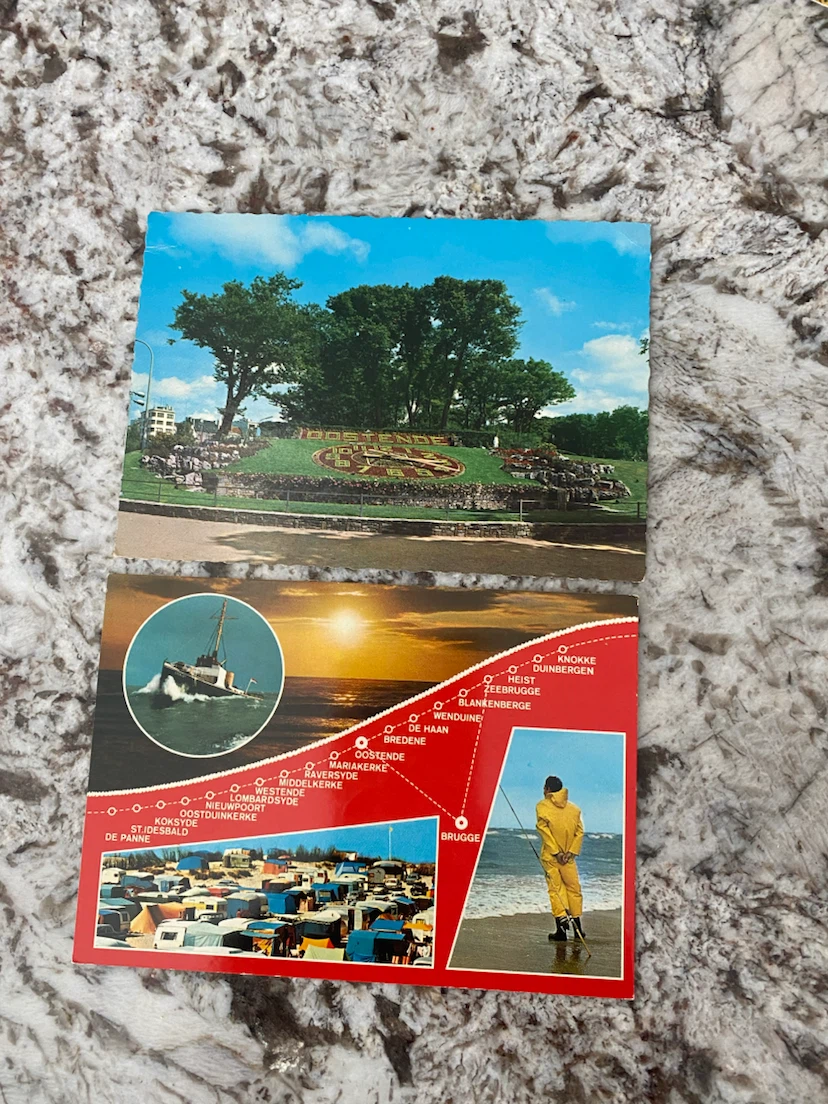 Two Vintage Belgian Postcards