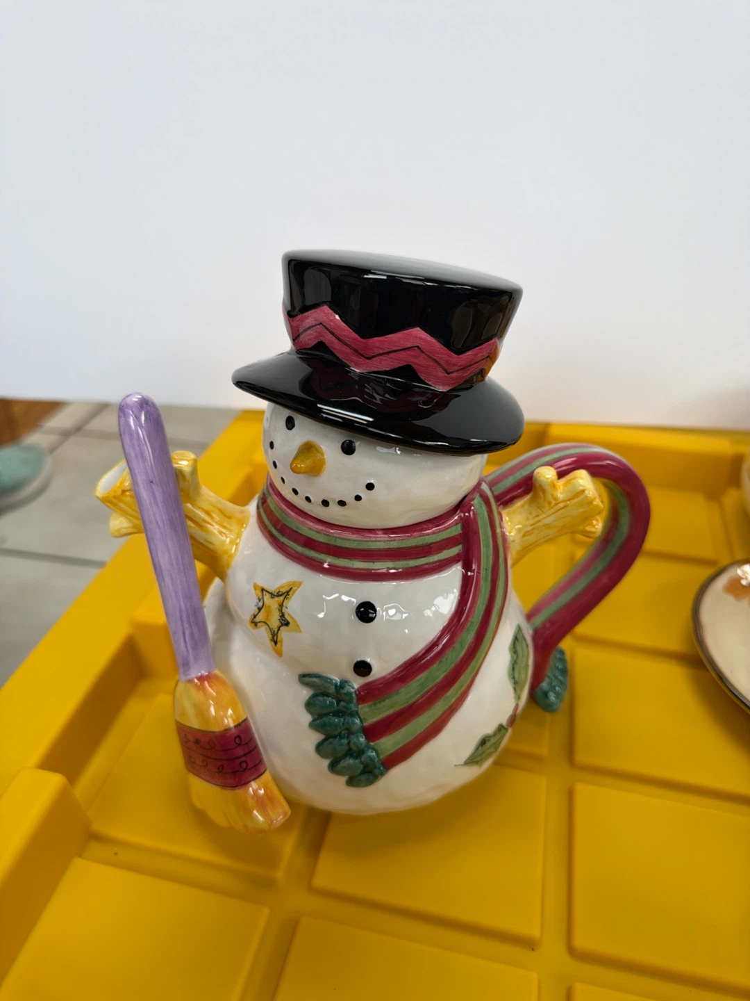 Ceramic Snowman Teapot