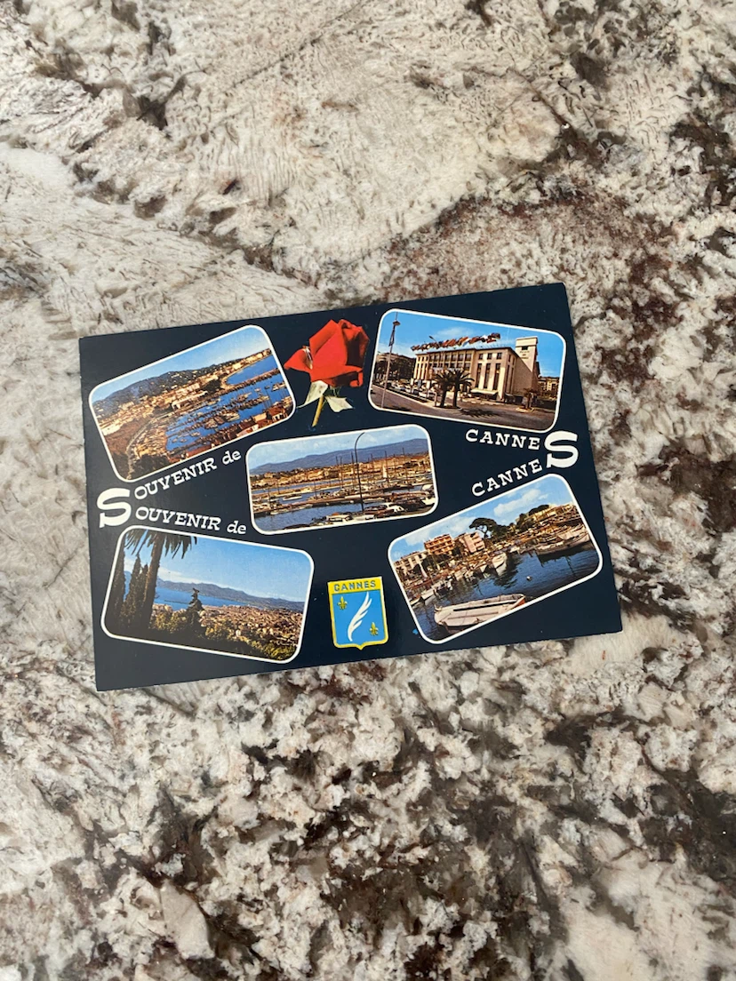 Vintage Souvenir Postcard of Cannes