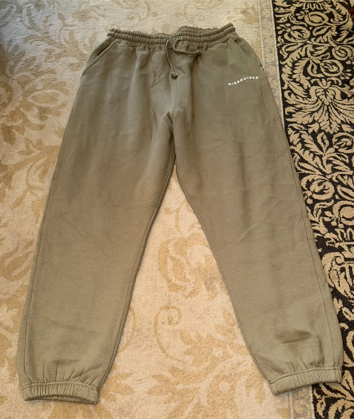 Missguided Olive Green Sweatpants